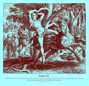 Absolon halála, 2Sámuel alkotó: Julius Schnorr von Carolsfeld