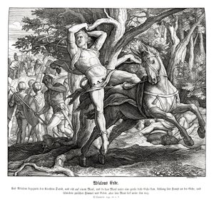 Absolon halála, 2Sámuel alkotó: Julius Schnorr von Carolsfeld