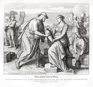 Eliezer és Rebecca a kútnál, Genesis alkotó: Julius Schnorr von Carolsfeld