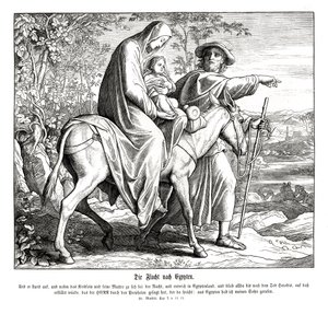 Repülés Egyiptomba, Máté evangéliuma alkotó: Julius Schnorr von Carolsfeld