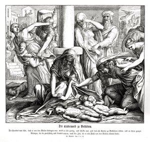 Heródes megöli a gyerekeket, Máté evangéliuma alkotó: Julius Schnorr von Carolsfeld