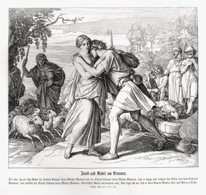 Jákob és Ráhel a kútnál, Genezis alkotó: Julius Schnorr von Carolsfeld