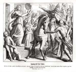 Jefte és leánya, Bírák alkotó: Julius Schnorr von Carolsfeld