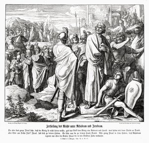 Jeroboám és Roboám alkotó: Julius Schnorr von Carolsfeld