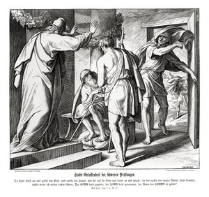 Jób megpróbáltatásai, Jób alkotó: Julius Schnorr von Carolsfeld