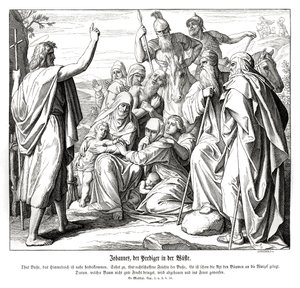 Keresztelő János, Máté evangéliuma alkotó: Julius Schnorr von Carolsfeld