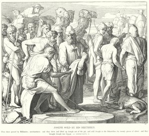 Józsefet eladták testvérei alkotó: Julius Schnorr von Carolsfeld