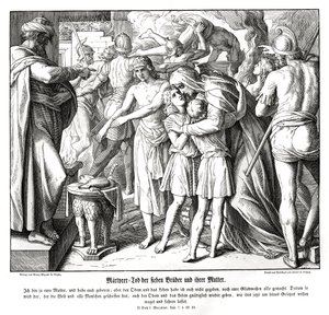 A hét fiú vértanúsága, 2 Makkabeus alkotó: Julius Schnorr von Carolsfeld