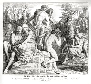 Az ember megsokszorozása, Genezis alkotó: Julius Schnorr von Carolsfeld