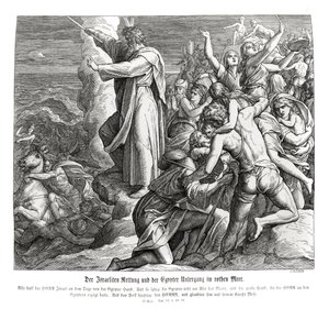 A Vörös-tenger elválása, Exodus alkotó: Julius Schnorr von Carolsfeld