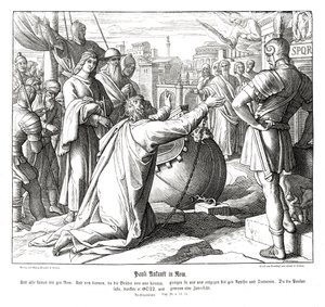 Pál érkezése Rómába, Az Apostolok Cselekedetei alkotó: Julius Schnorr von Carolsfeld