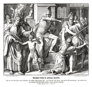 Az izraeliták üldözése Antiochus által alkotó: Julius Schnorr von Carolsfeld