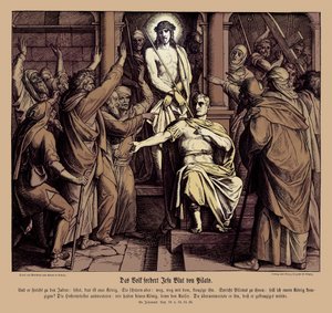Poncius Pilátus, János evangéliuma alkotó: Julius Schnorr von Carolsfeld
