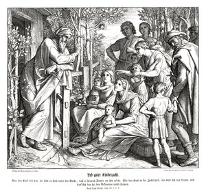 Gyermeknevelés, Sirach könyve alkotó: Julius Schnorr von Carolsfeld