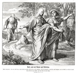 Ruth Naomival Betlehembe megy, Ruth alkotó: Julius Schnorr von Carolsfeld