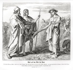 Ruth Boáz mezején, Ruth alkotó: Julius Schnorr von Carolsfeld