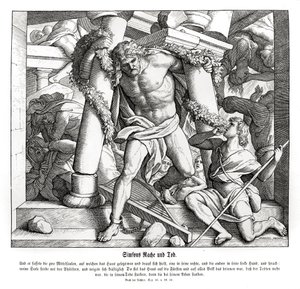 Sámson bosszúja és halála, bírák alkotó: Julius Schnorr von Carolsfeld