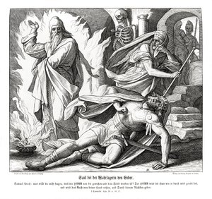 Saul az endori boszorkánnyal alkotó: Julius Schnorr von Carolsfeld