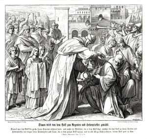 Simont főpappá nevezik ki alkotó: Julius Schnorr von Carolsfeld