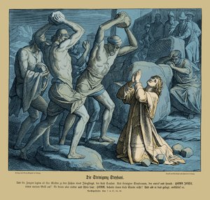 István megkövezése, Az Apostolok Cselekedetei alkotó: Julius Schnorr von Carolsfeld