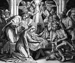 Krisztus születése alkotó: Julius Schnorr von Carolsfeld