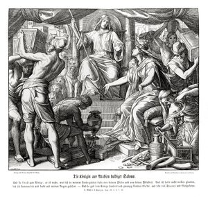 Sába királynője tiszteli Salamon királyt alkotó: Julius Schnorr von Carolsfeld