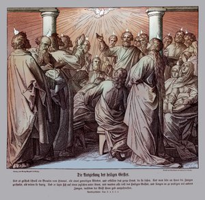 Az apostolok megteltek Szentlélekkel, ApCsel alkotó: Julius Schnorr von Carolsfeld