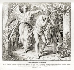 A száműzetés a Paradicsomból, Genesis alkotó: Julius Schnorr von Carolsfeld