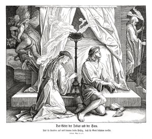 Tóbiás és Sára imája, Tóbit könyve alkotó: Julius Schnorr von Carolsfeld