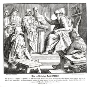 Az Úr bölcsessége, Sirák könyve alkotó: Julius Schnorr von Carolsfeld