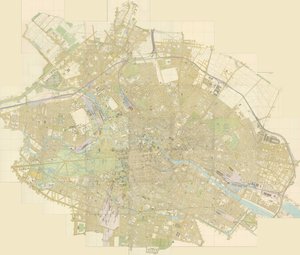 Berlin áttekintő térképe 44 lapban alkotó: Julius Straube