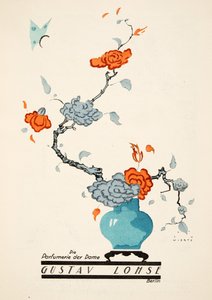 Gustav Lohse reklámja, Női parfüm, Styl, Pub.1922 (pochoir print) alkotó: Jupp Wiertz