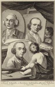 Izaak Schmidt, Jurriaen Andriessen és Reinier Vinkeles portréi alkotó: Jurriaan Andriessen