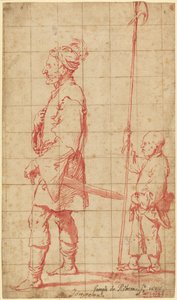 A Potentátus kíséretében az ő Halberdahordozója alkotó: Jusepe de Ribera