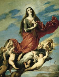 A Magdolna mennybemenetele alkotó: Jusepe de Ribera