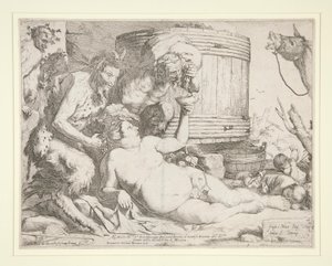 Bacchanal (Drunken Silenus) alkotó: Jusepe de Ribera