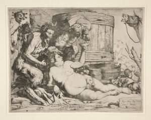 Bacchanal (Drunken Silenus) alkotó: Jusepe de Ribera
