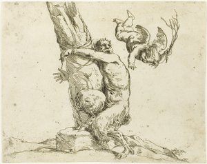 Ámor megbüntet egy szatírt alkotó: Jusepe de Ribera