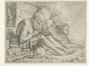Szent Jeromos felolvasás alkotó: Jusepe de Ribera
