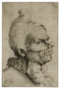 Nagy groteszk fej, 1622 körül alkotó: Jusepe de Ribera