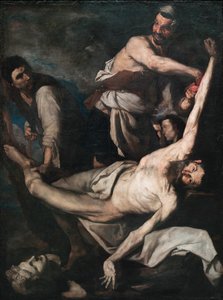 Le martyre de Saint Barthelemy - Szent Bertalan mártíromsága - Jose de Ribera festménye, dit lo Spagnoletto (l
