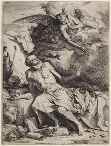 Szent Jeromos meghallja az utolsó ítélet trombitáját, c. 1621 alkotó: Jusepe de Ribera