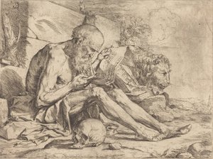 Szent Jeromos Reading alkotó: Jusepe de Ribera