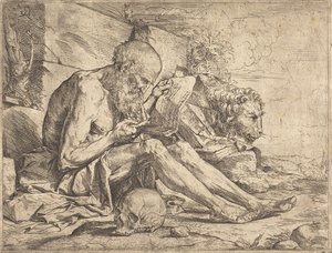 Szent Jeromos olvas alkotó: Jusepe de Ribera