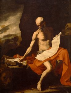 Szent Jeromos a pusztában alkotó: Jusepe de Ribera