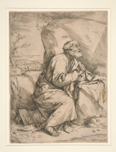 Szent Péter a bűnbánatban alkotó: Jusepe de Ribera