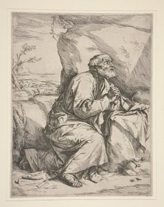 Szent Péter a bűnbánatban alkotó: Jusepe de Ribera