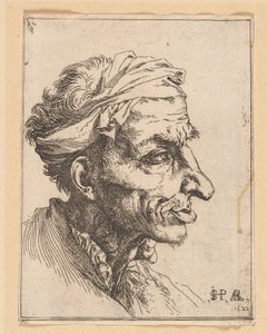 Kis groteszk fej alkotó: Jusepe de Ribera