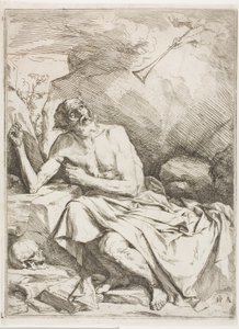 Szent Jeromos meghallja az utolsó ítélet trombitáját alkotó: Jusepe de Ribera