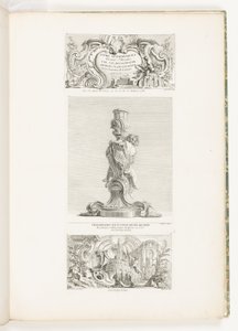Díszkönyvek J.A. Meissonnier építész, a hálószoba és a szekrény tervezője által feltalált és rajzolt könyvek DU ROI, pl. 20 in Juste-Aurèle Meissonnier művei